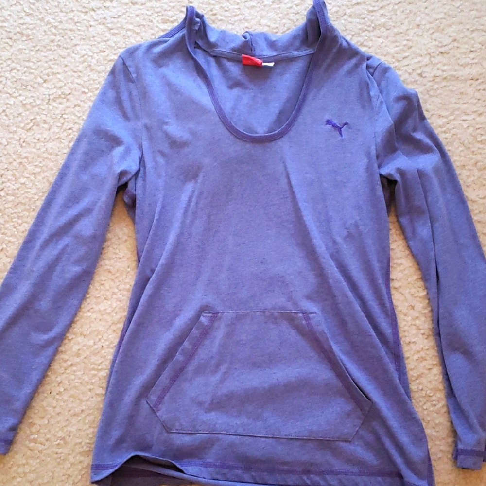 PUMA hooded long sleeve t-shirt